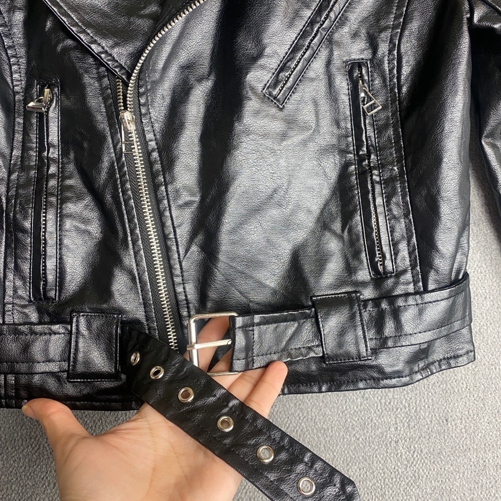 Lioness faux leather moto jacket size XS - Picture 4 of 10